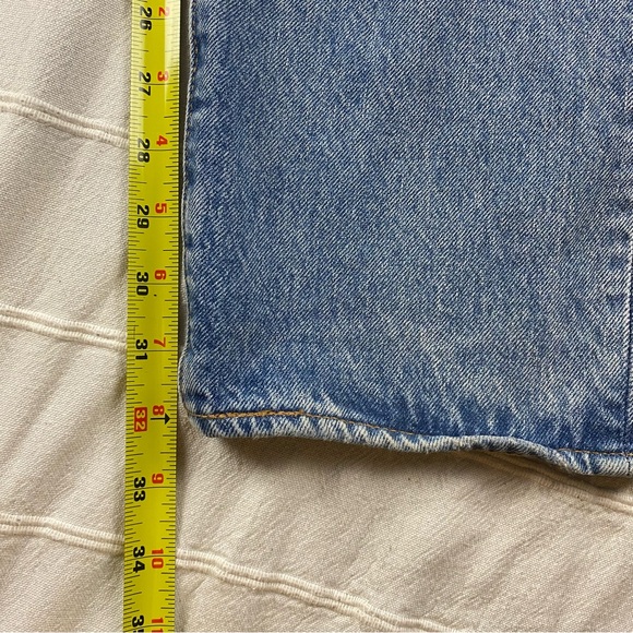 Levi's 502 x Justin Timberlake Fresh Leaves Jeans Men's 34x32 Blue Distressed - Picture 14 of 15
